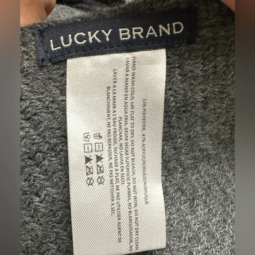 NWOT Lucky Brand Charcoal Gray‎ Knit Fabric